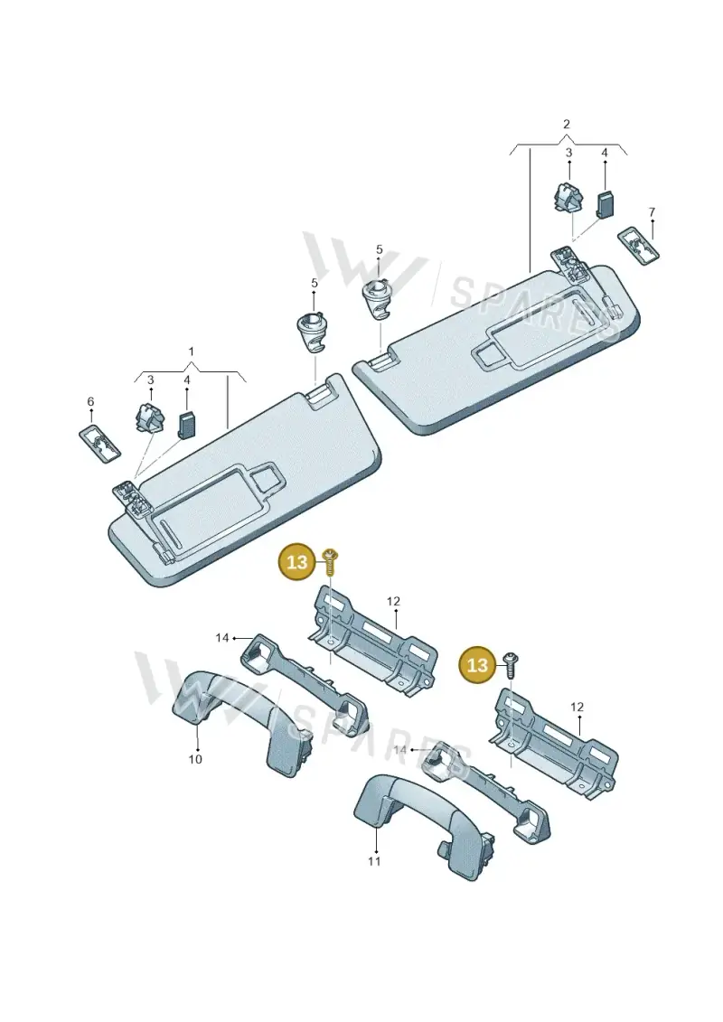 N91225901 — Volkswagen Golf 2.0 BlueMotion (2019-2024) diagram 746857500, position 13