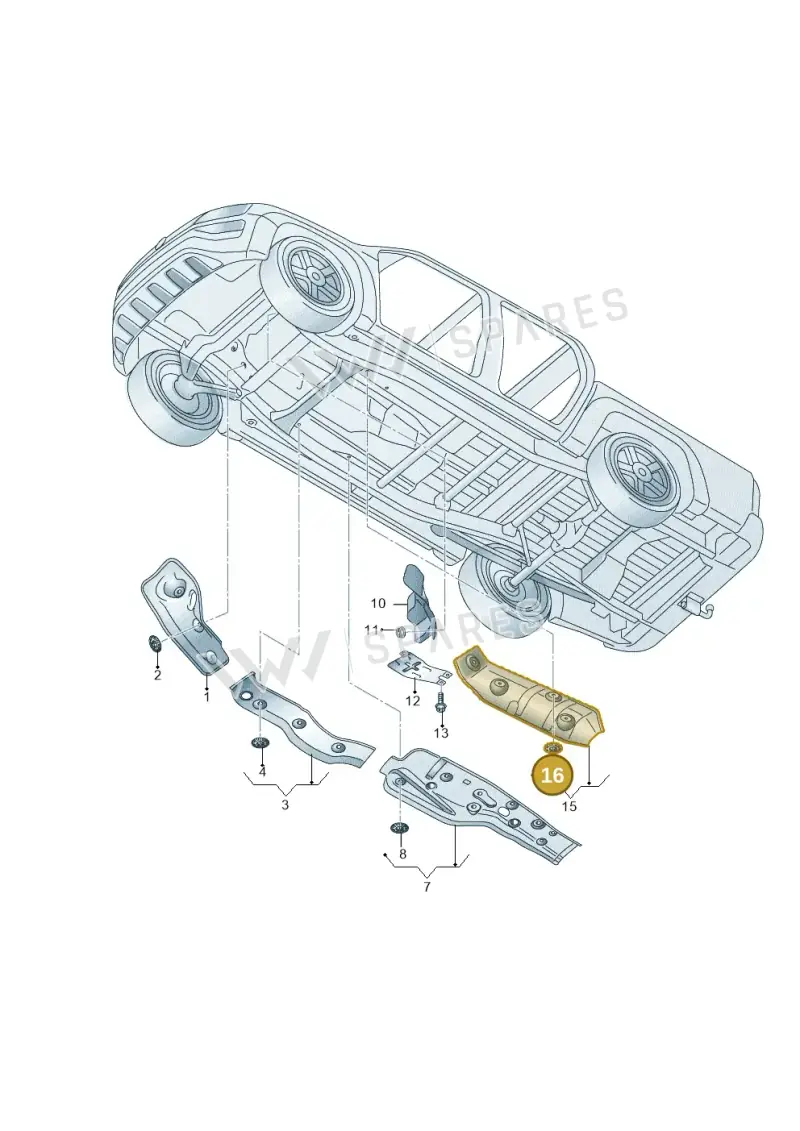 N91233901 — Volkswagen Amarok twin cab (2022-) diagram 894825000, position 16