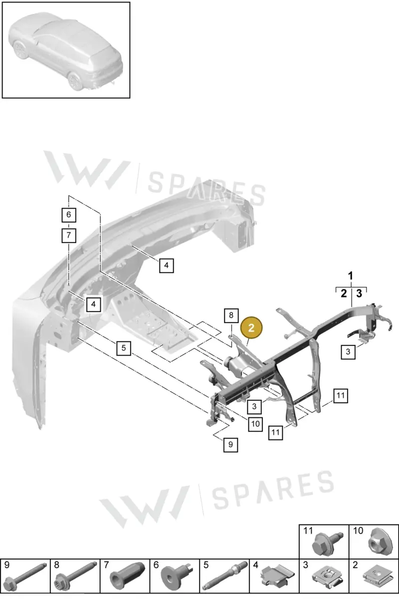 N91235201 — Porsche Cayenne (2017-2023) diagram p51809015, position 2