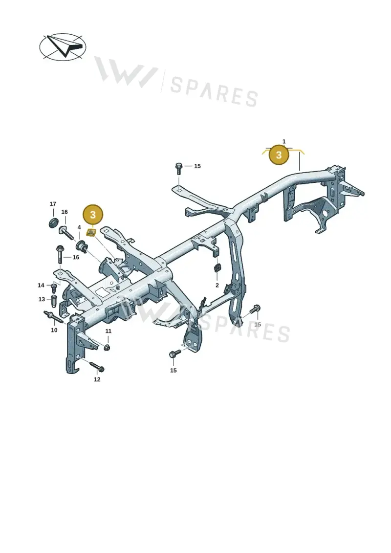 N91235201 — Audi A5 Limousine (2024-2025) diagram 8wk857000, position 3