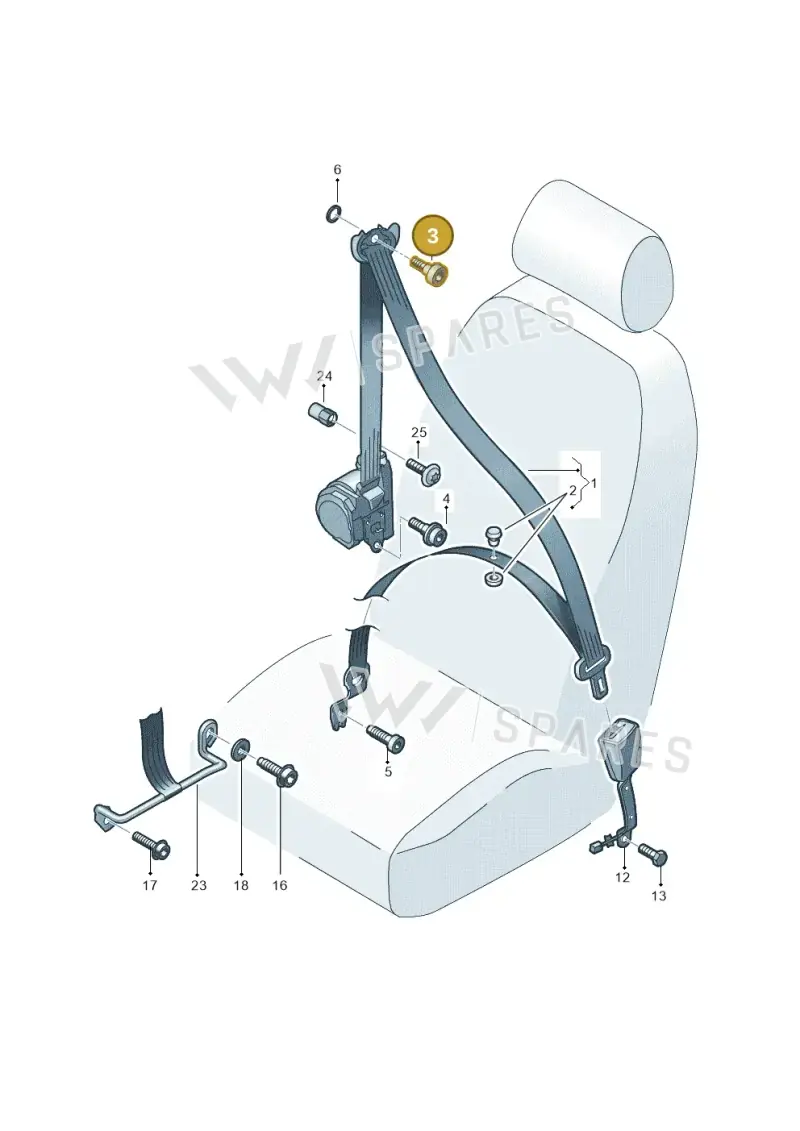 N91238201 — SEAT Ateca (2016-) diagram 893857600, position 3