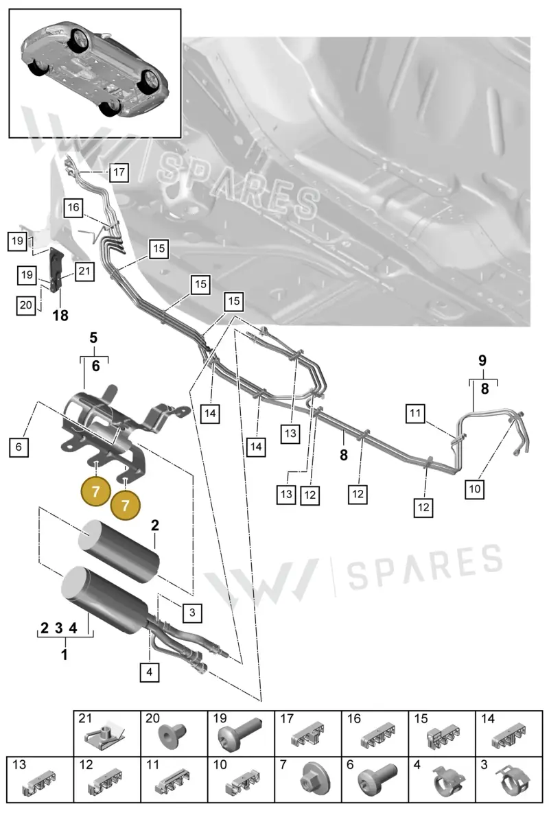 N91242801 — Porsche Panamera (2016-2020) diagram p49201035, position 7