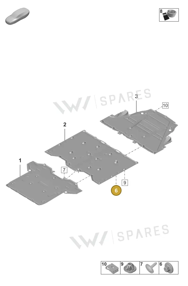 N91242801 — Porsche 911 (2020-2022) diagram p53801700, position 6