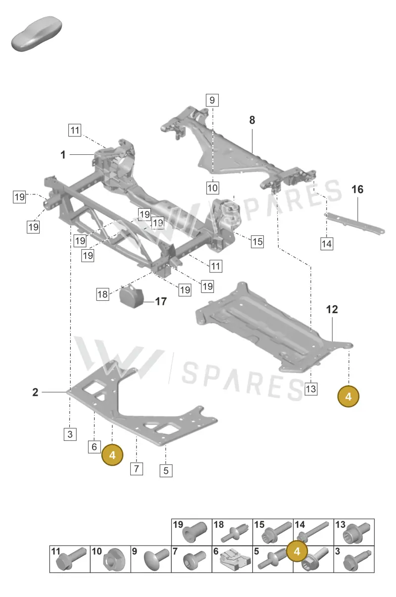 N91243701 — Porsche Panamera (2020-2023) diagram p58401000, position 4