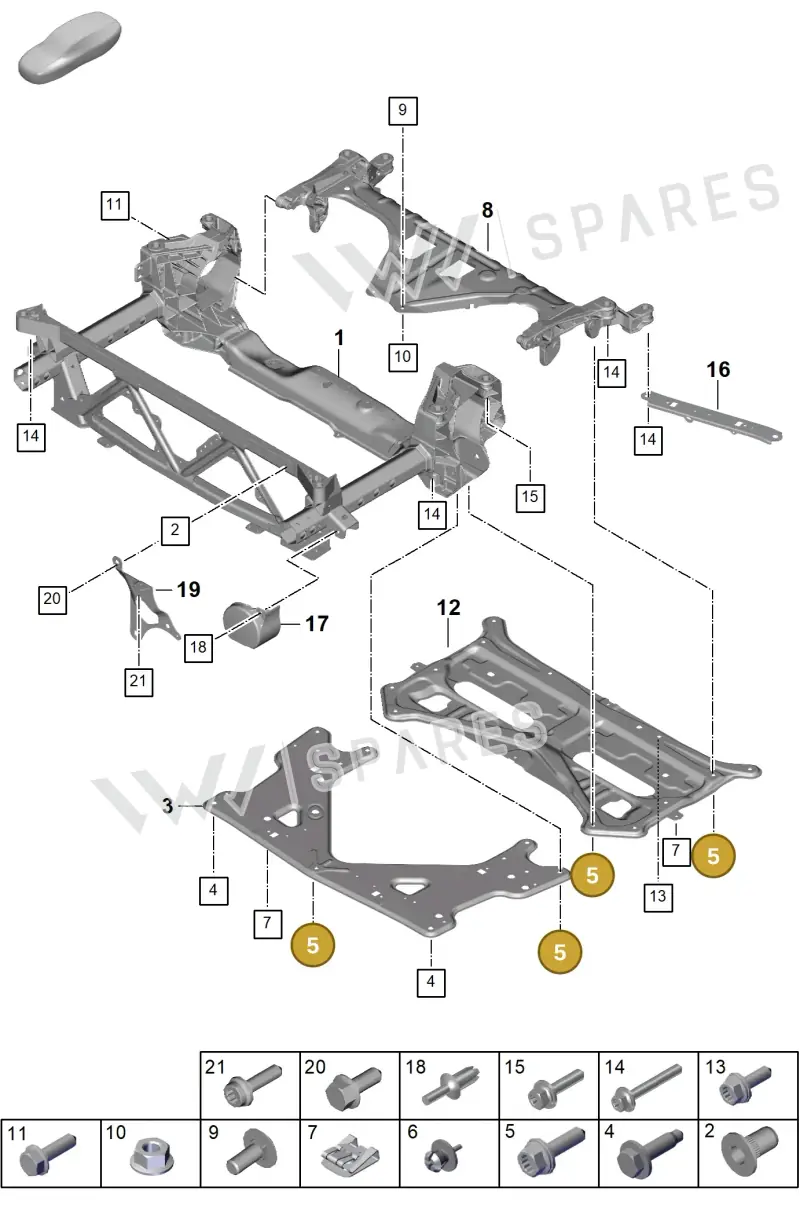 N91243701 — Porsche Panamera (2023-2025) diagram p62401000, position 5