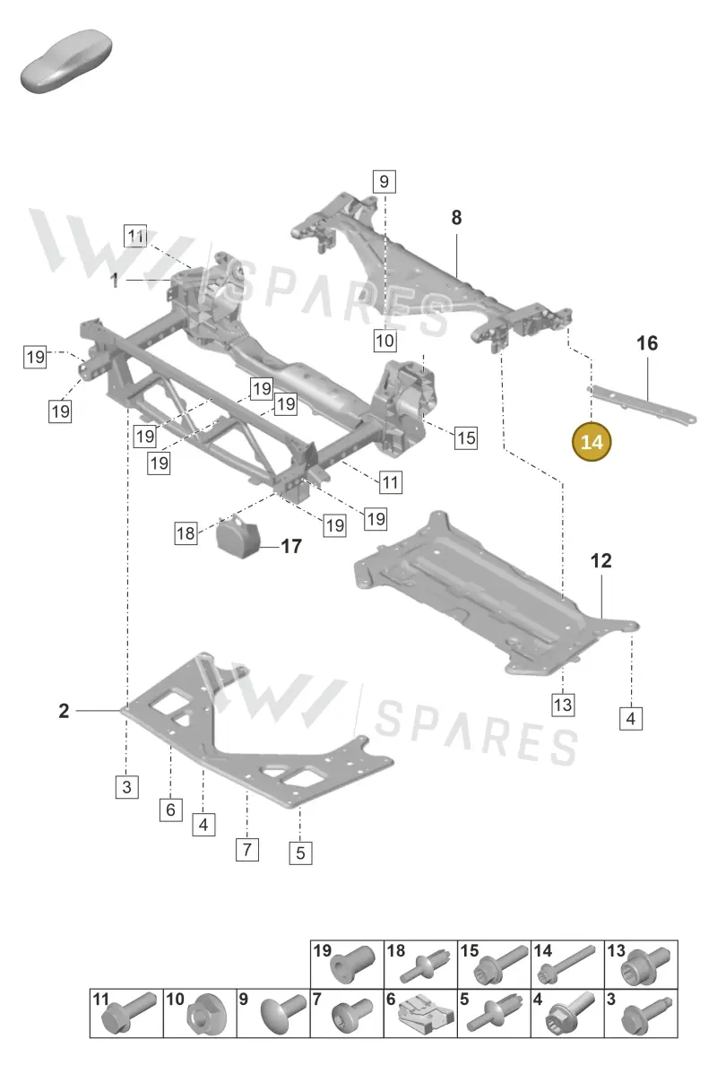 N91244301 — Porsche Panamera (2020-2023) diagram p58401000, position 14