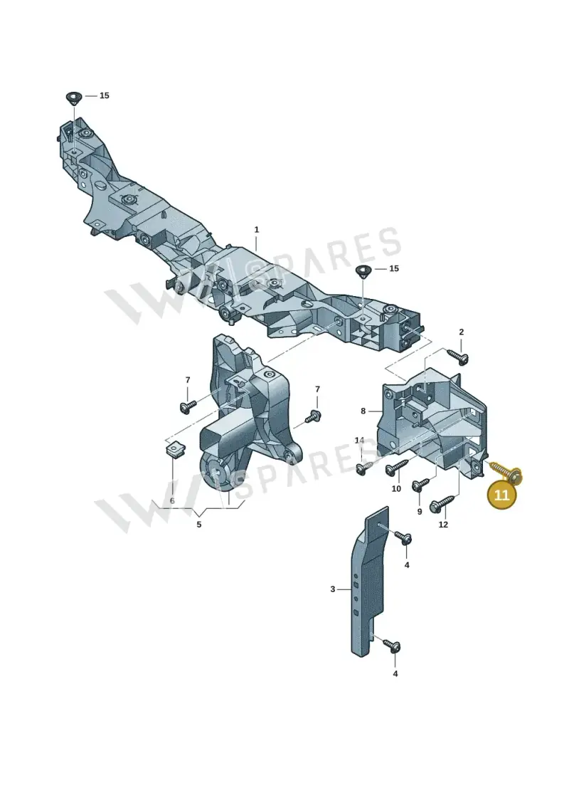 N91244901 — Audi Q6 e-tron (2023-2025) diagram f5s805000, position 11