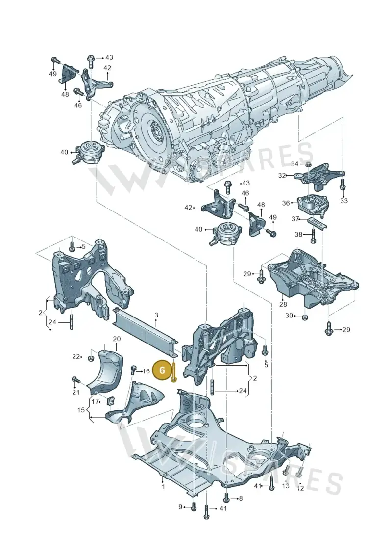 N91245201 — Audi A8 (2017-2025) diagram 838399400, position 6