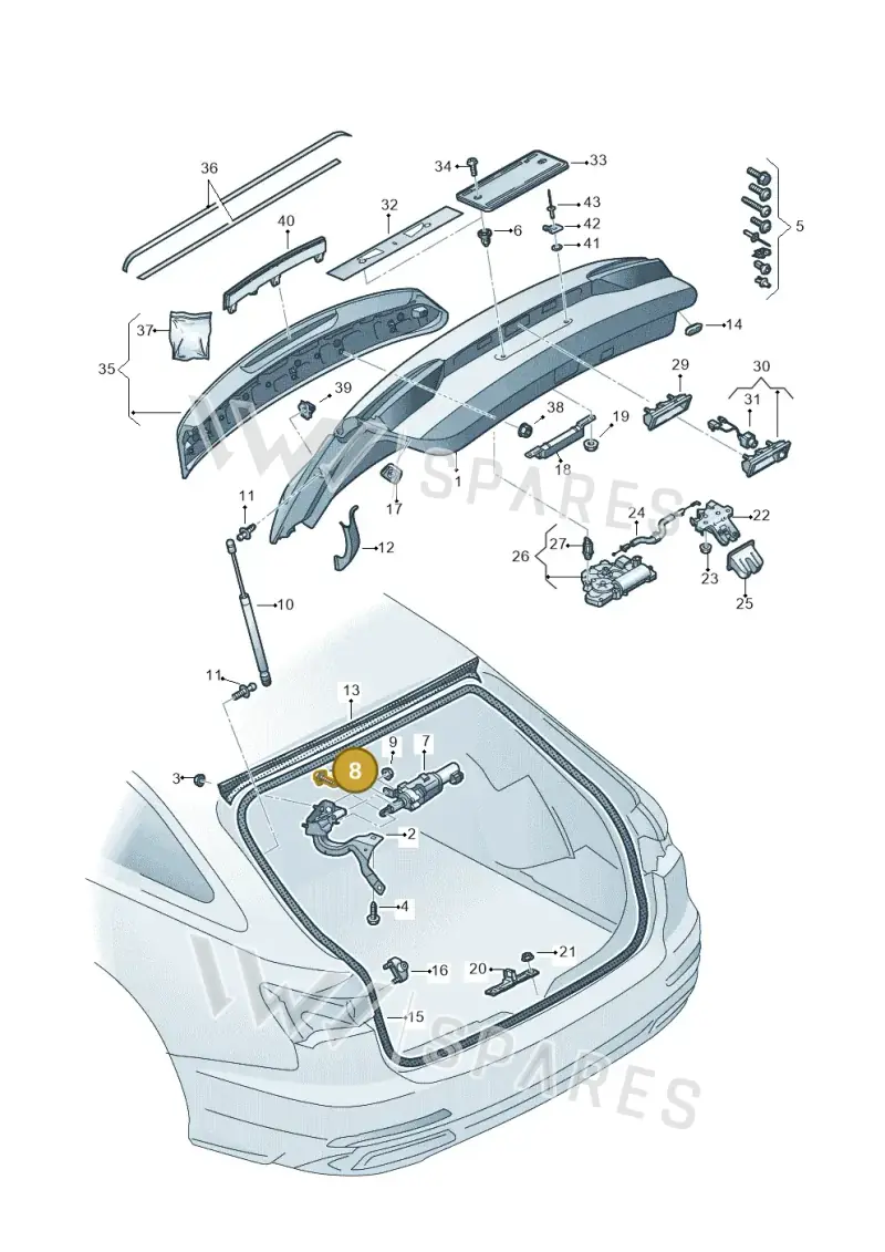 N91246101 — Audi A6 (2018-2025) diagram 430827010, position 8