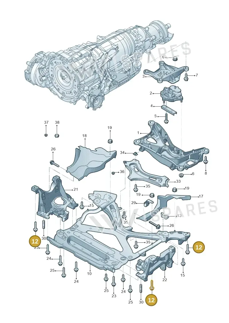N91247202 — Audi Q5 qu. 2.0 (2018-) diagram 428399070, position 12