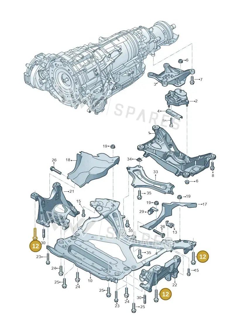 N91247202 — Audi A6 (2018-2025) diagram 896399700, position 12