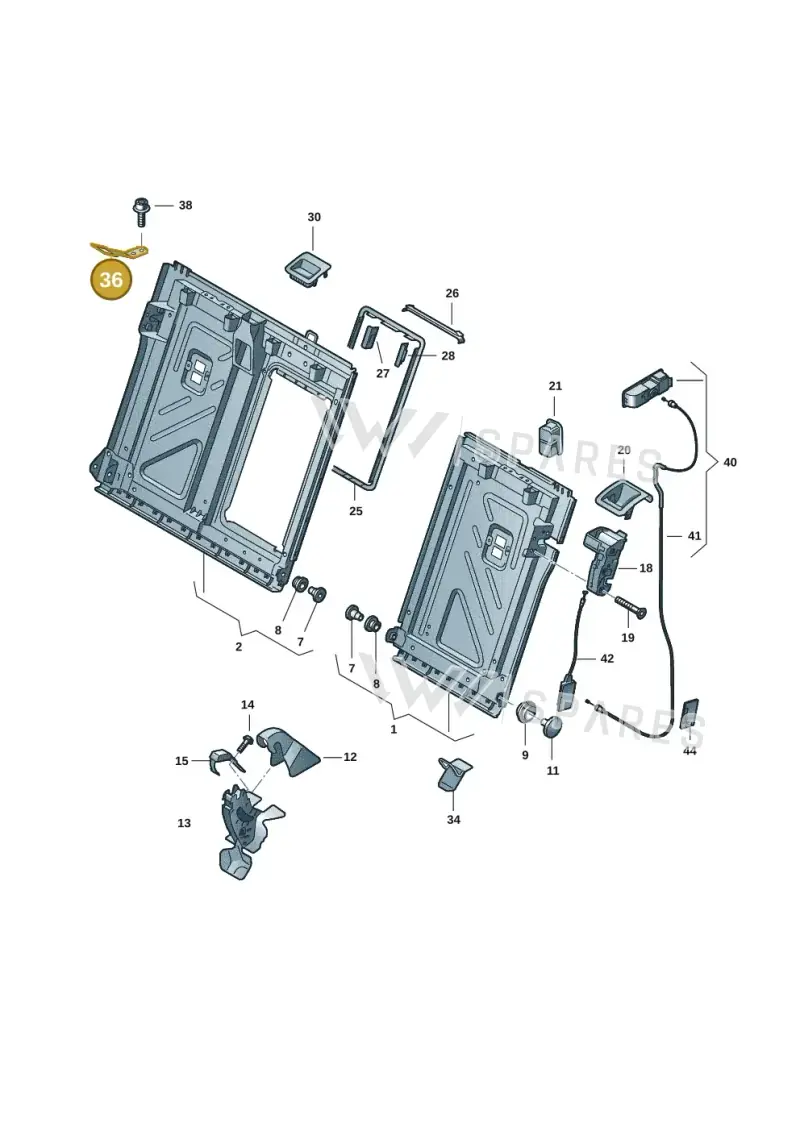 N91247701 — Volkswagen ID.7 Limousine Pro (2023-) diagram 14b885070, position 36