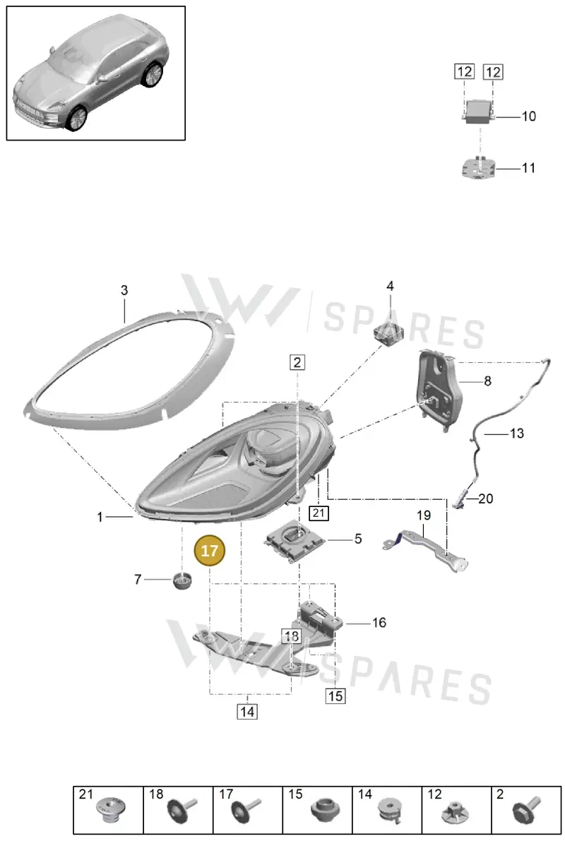 N91248101 — Porsche Macan (2018-2022) diagram p52000001, position 17
