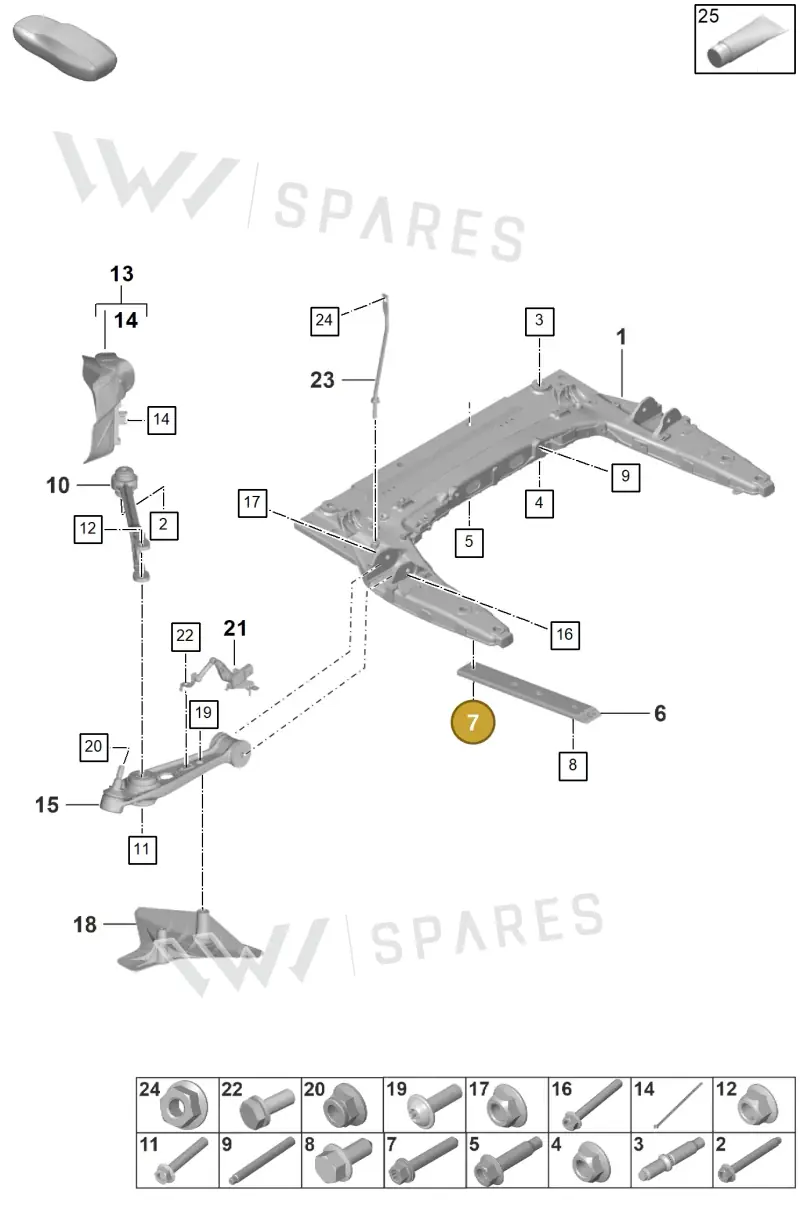 N91253401 — Porsche 911 (2024-2025) diagram p53401000, position 7