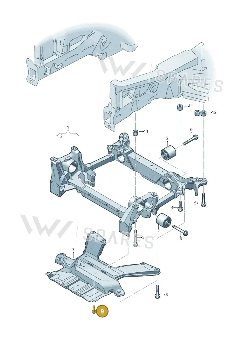 N91253501 — Audi Q8 e-tron (2018-2025) diagram 586399000, position 9