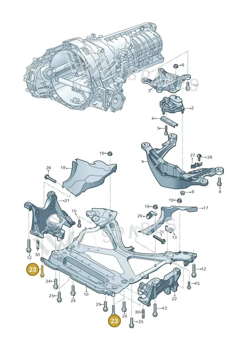 N91253501 — Audi Q5 (2016-2025) diagram 849399200, position 23