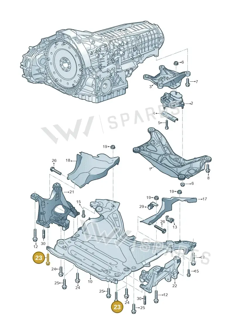N91253501 — Audi Q5 (2016-2025) diagram 849399400, position 23