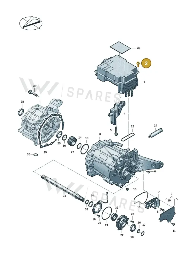 N91253501 — Audi RS e-tron GT (2020-2025) diagram 4j1901400, position 2