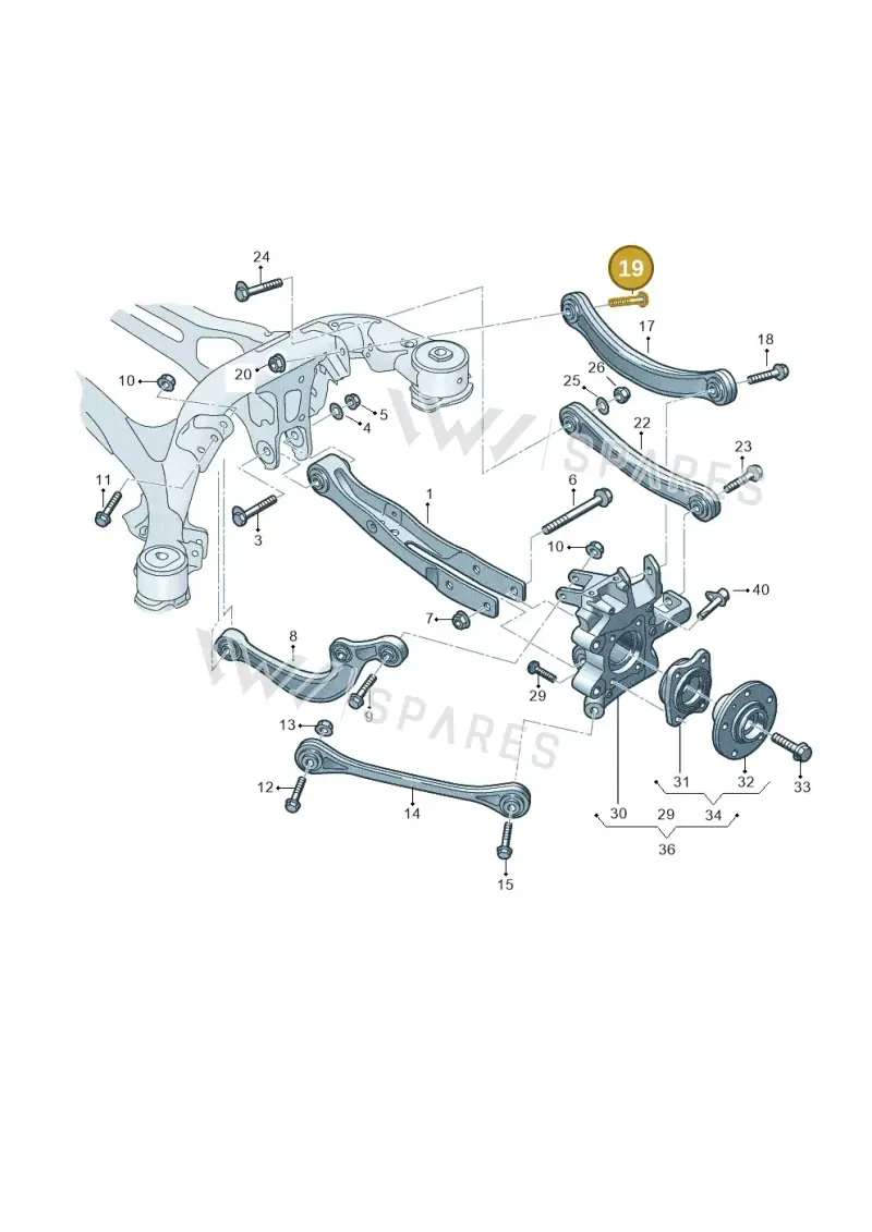 N91256701 — Audi A8 (2017-2025) diagram 838505250, position 19