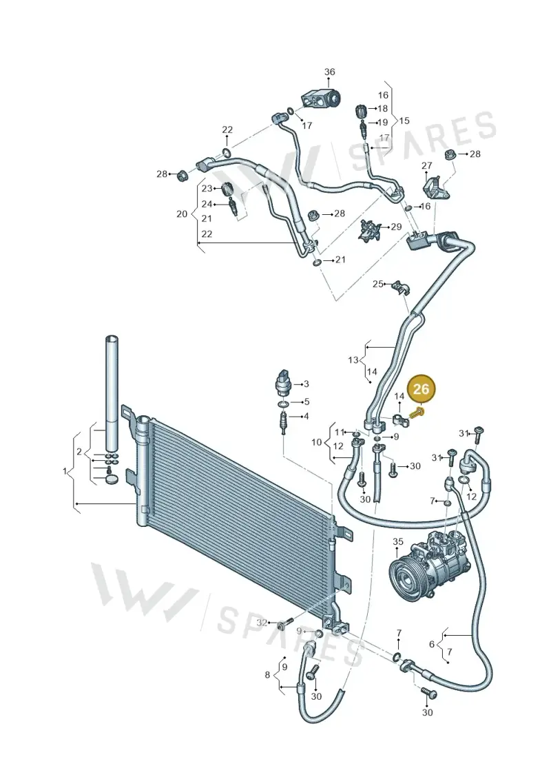 N91257001 — Audi RS4 Avant (2017-2025) diagram 438260400, position 26