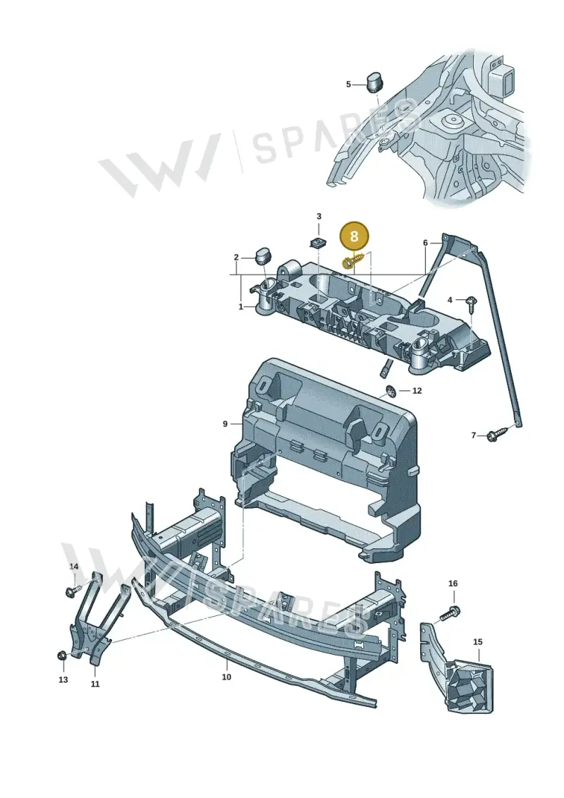 N91257201 — Volkswagen ID.7 Limousine Pro (2023-) diagram 11a805000, position 8