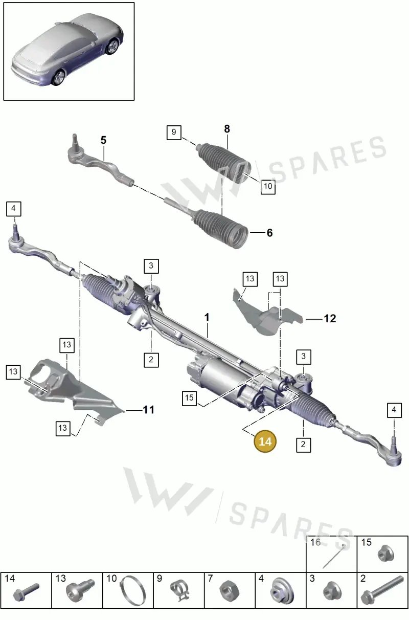 N91257801 — Porsche Panamera (2016-2020) diagram p49403000, position 14