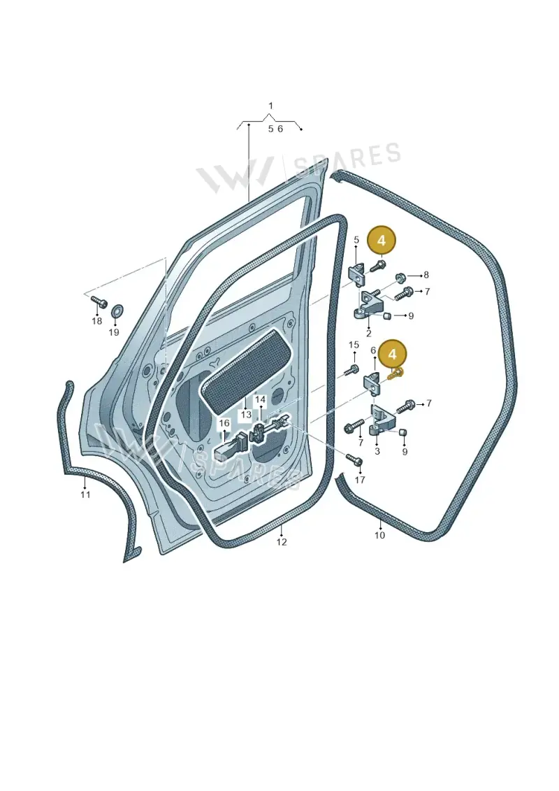 N91258201 — Volkswagen Touareg (2017-2023) diagram 439833010, position 4