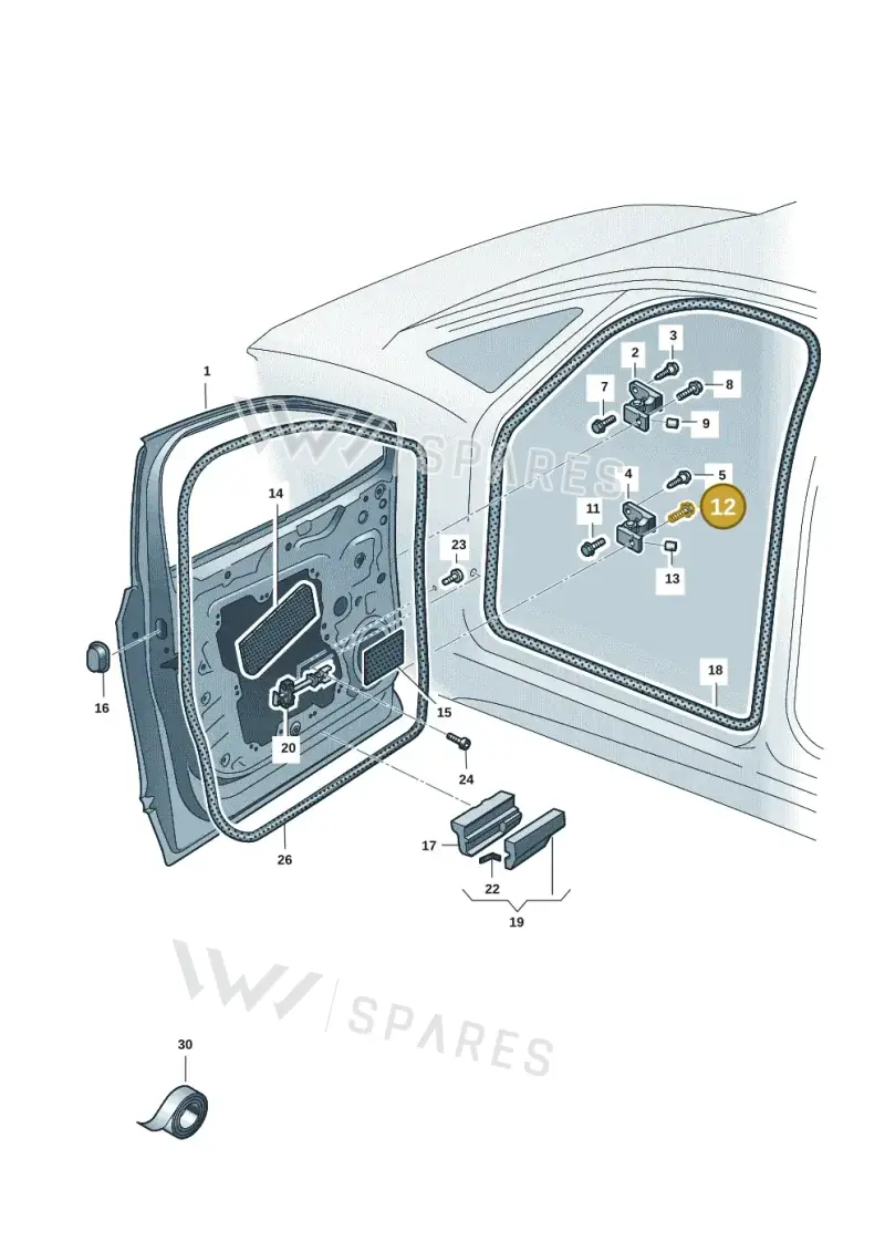 N91258201 — Volkswagen ID.7 Limousine Pro (2023-) diagram 14b831000, position 12