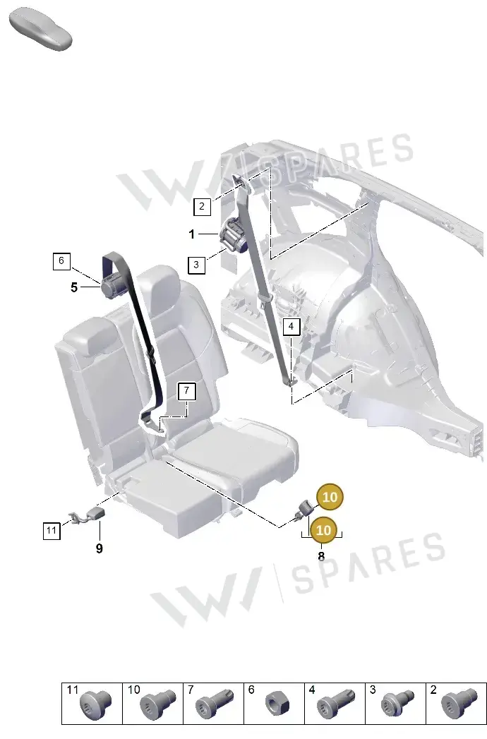 N91260001 — Porsche Cayenne Coupe (2023-2023) diagram p60812100, position 10