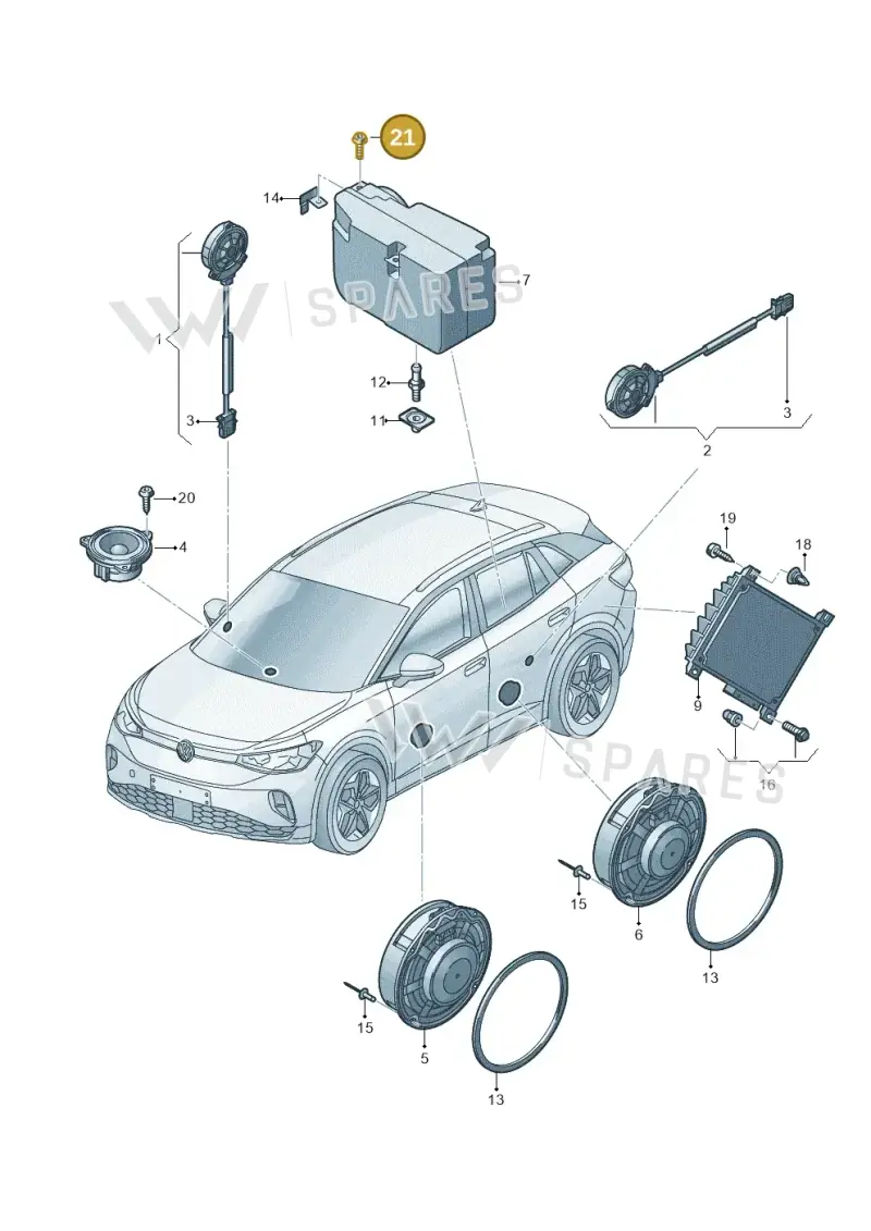 N91261302 — Volkswagen ID.4 Pro (2020-2023) diagram 11a035035, position 21