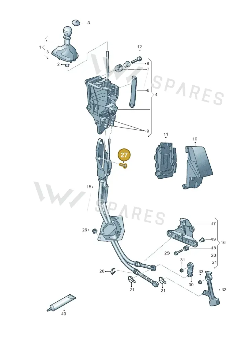 N91263301 — Volkswagen MAN TGE 55 (2016-2021) diagram 807711040, position 27