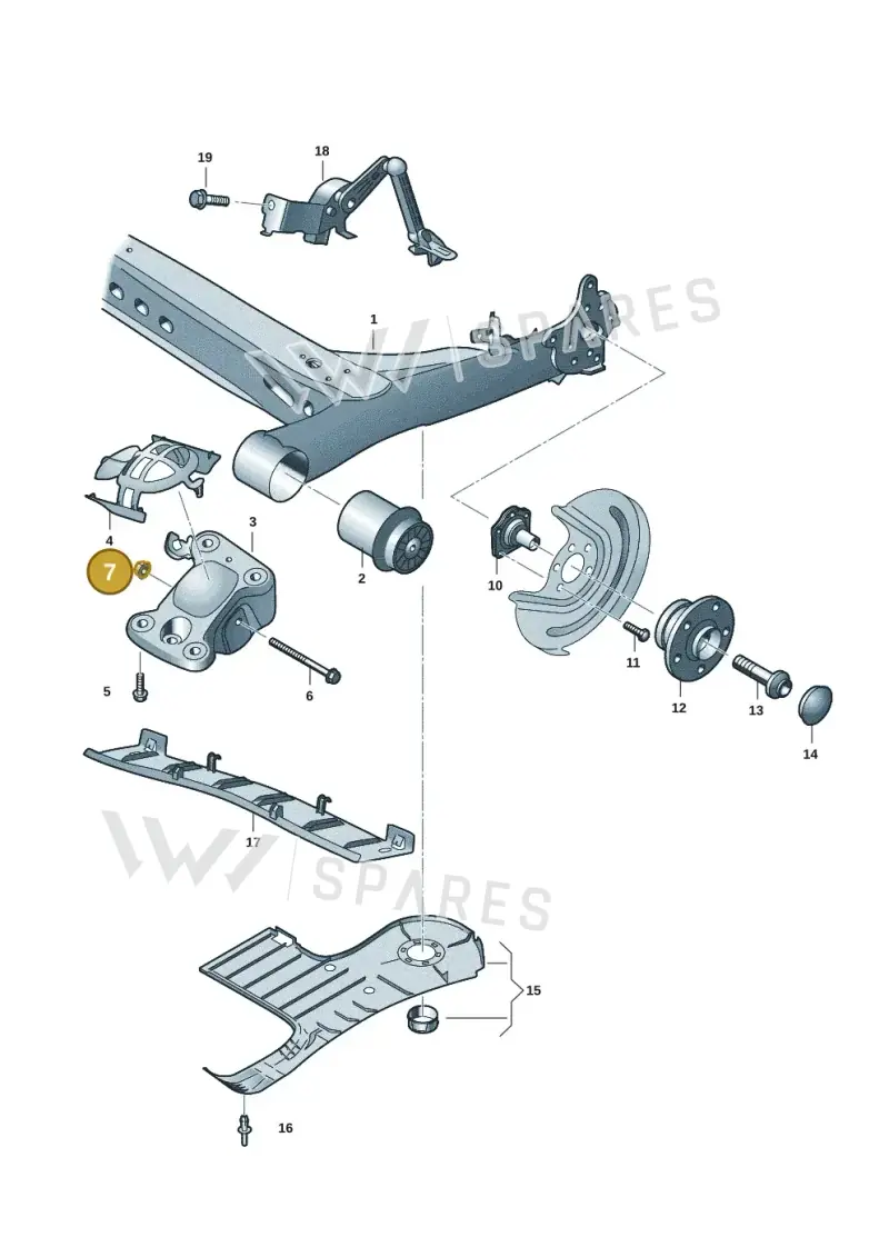 N91263401 — Volkswagen T-Cross 1,0 (2018-2024) diagram 2gc505020, position 7