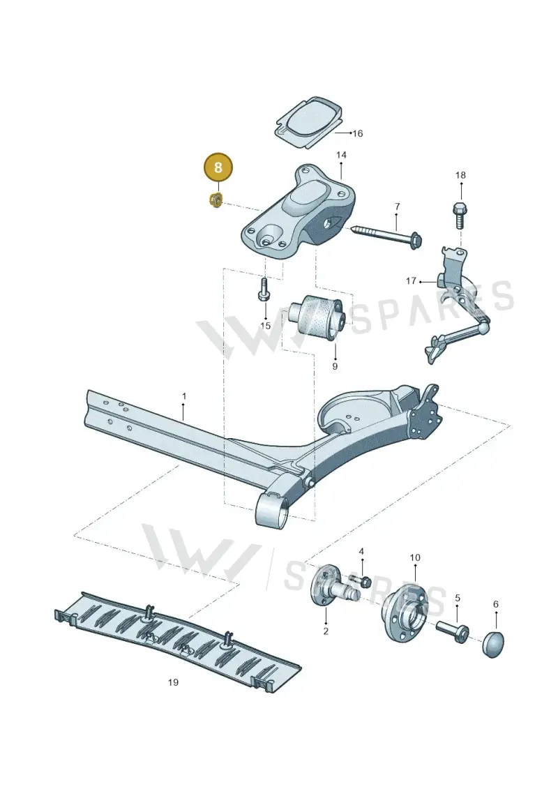 N91263401 — Volkswagen Polo Track (2023-) diagram 581500020, position 8