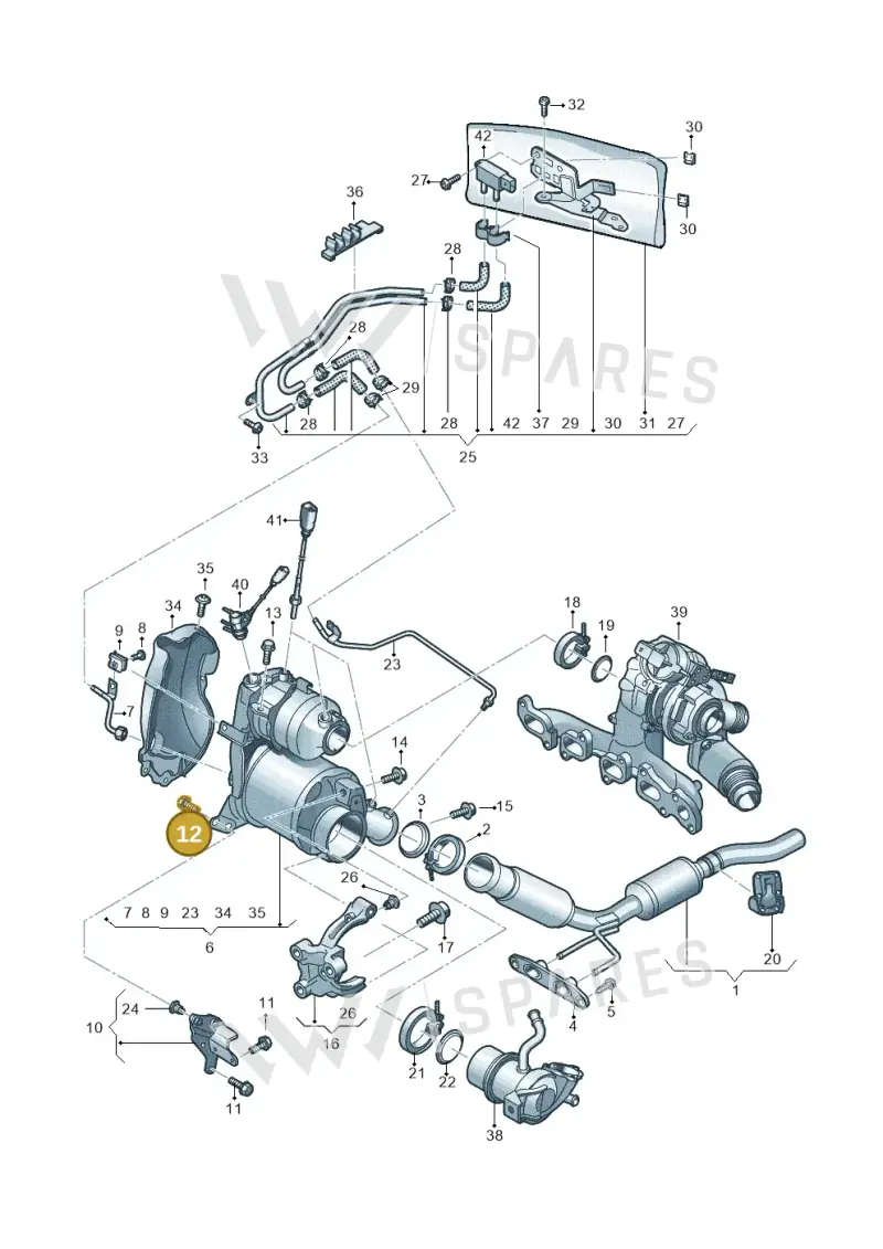 N91264801 — Volkswagen T-Roc BlueMotion (2017-2024) diagram 813253500, position 12