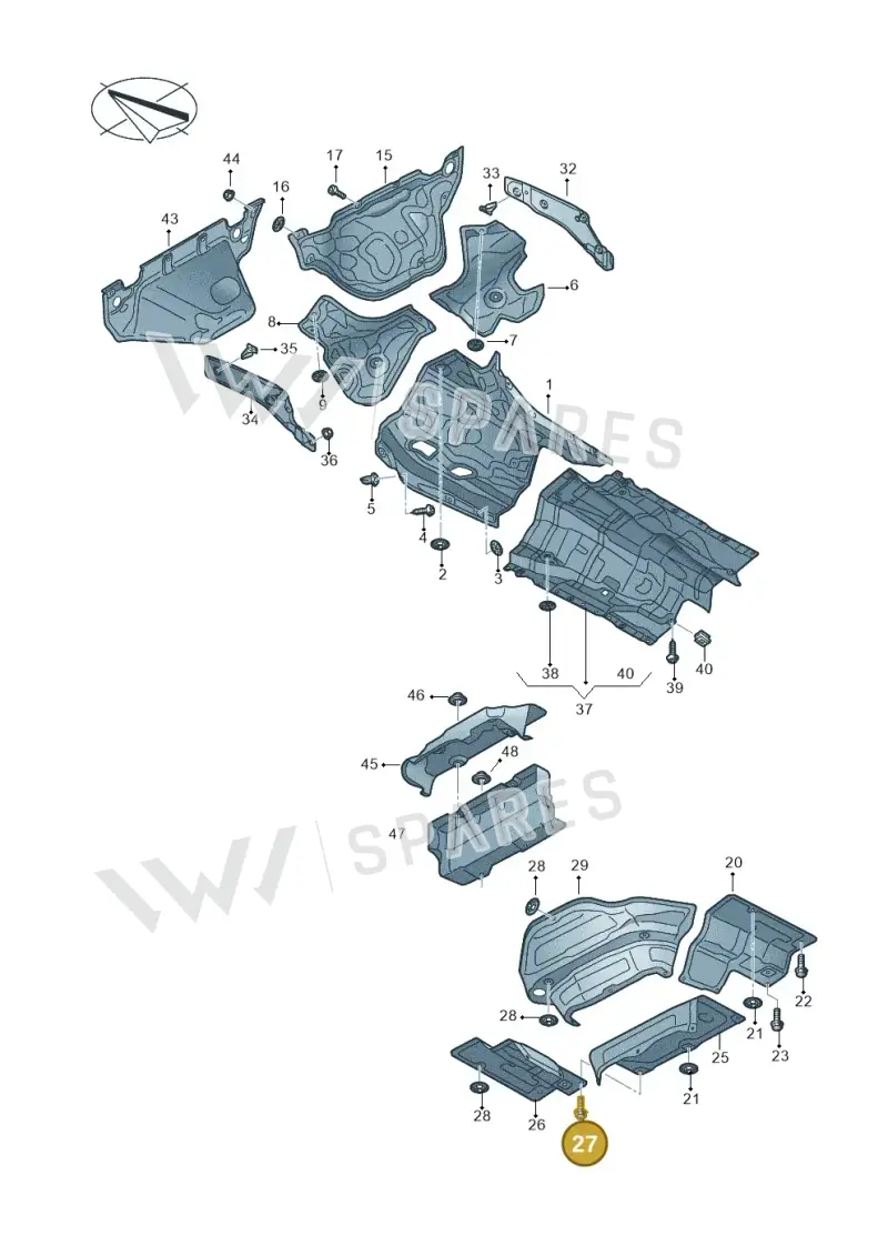 N91265201 — Audi RS6 Avant (2019-2025) diagram 435804000, position 27