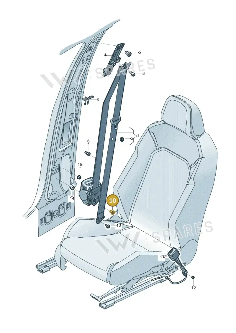 N91266301 — Volkswagen Tiguan 2.0 4Motion (2017-2024) diagram 833857600, position 10