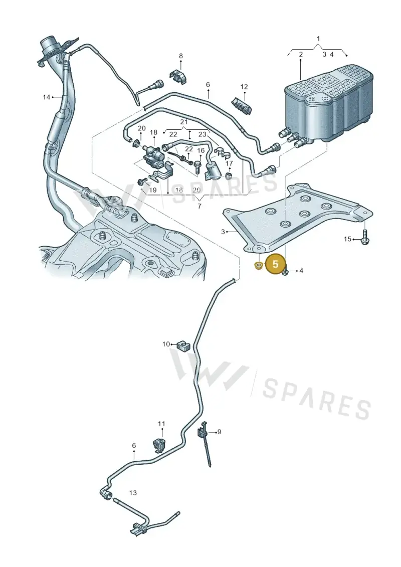 N91268201 — Audi RS7 Sportback (2019-2025) diagram 430201850, position 5