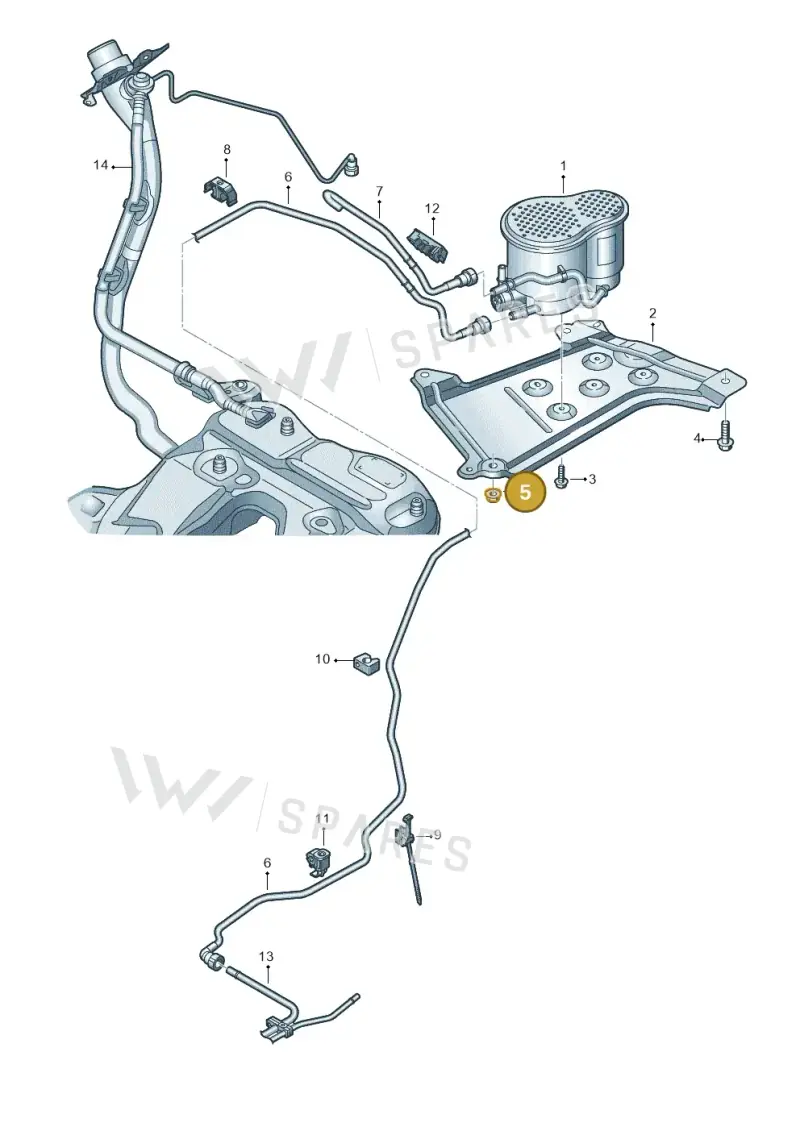 N91268201 — Audi A6 (2018-2025) diagram 435201800, position 5