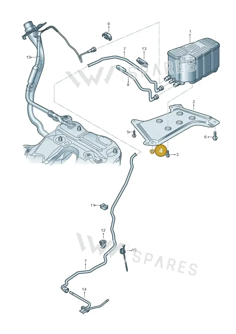 N91268201 — Audi RS6 Avant (2019-2025) diagram 538201830, position 4