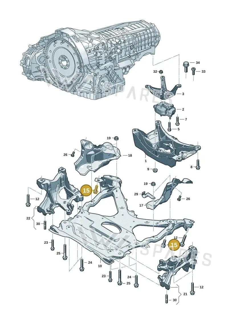 N91270501 — Audi A5 Limousine (2024-2025) diagram 8wk399100, position 15
