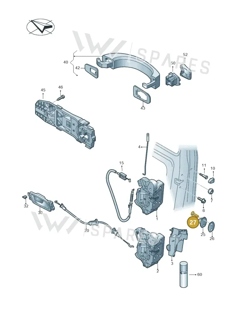 N91277801 — Volkswagen Amarok twin cab (2022-) diagram 683839000, position 27