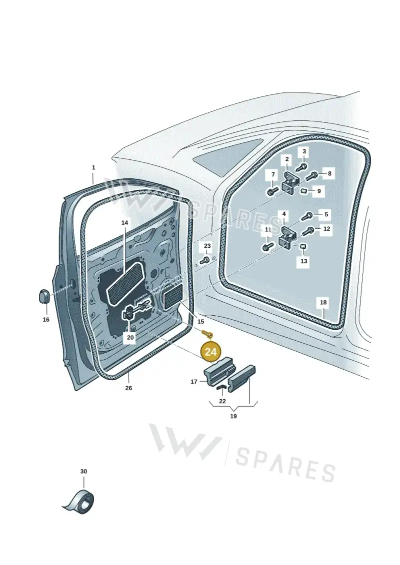 N91278801 — Volkswagen ID.7 Limousine Pro (2023-) diagram 14b831000, position 24