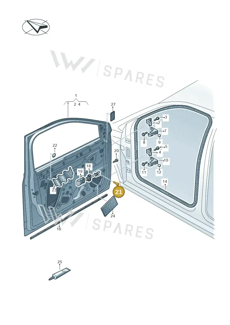 N91278801 — Volkswagen Taigo (2021-2024) diagram 837831000, position 21