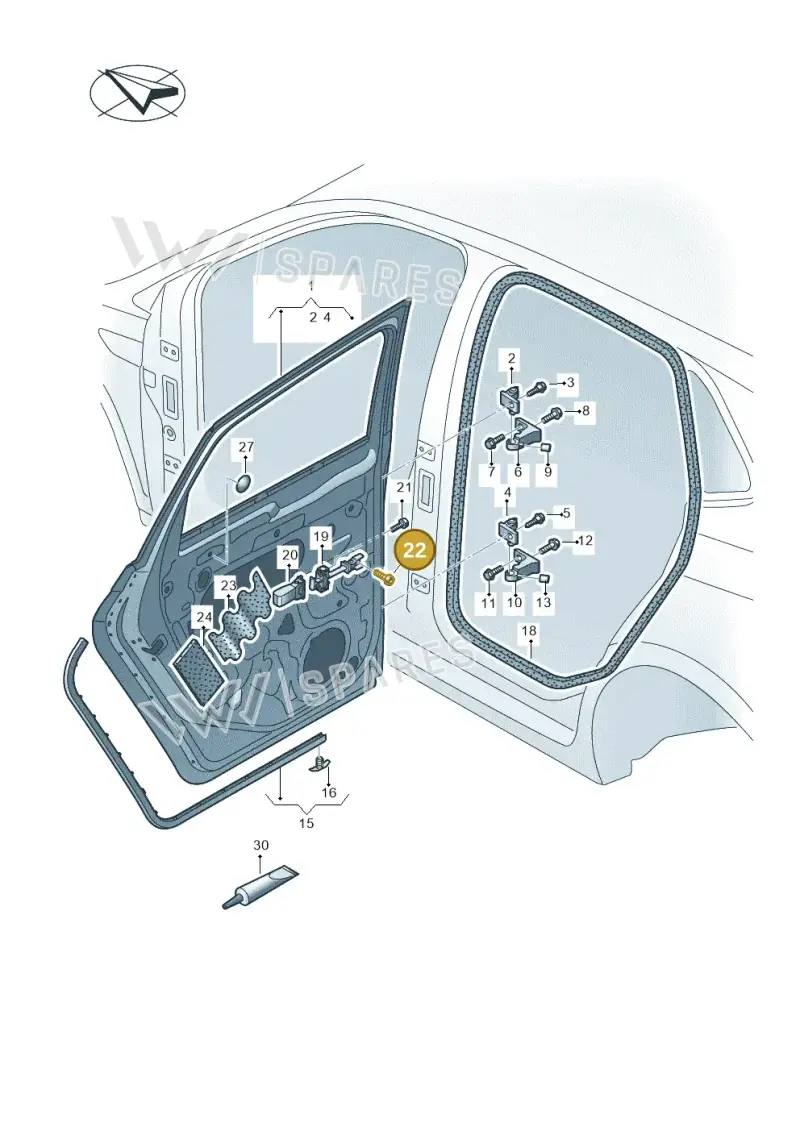 N91278801 — Volkswagen Taigo (2021-2024) diagram 837833000, position 22