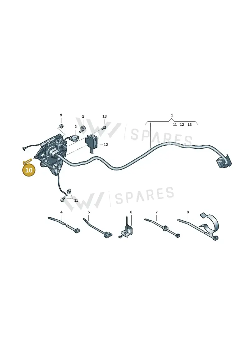 N91289701 — Audi RS e-tron GT (2020-2025) diagram 4j1970140, position 10