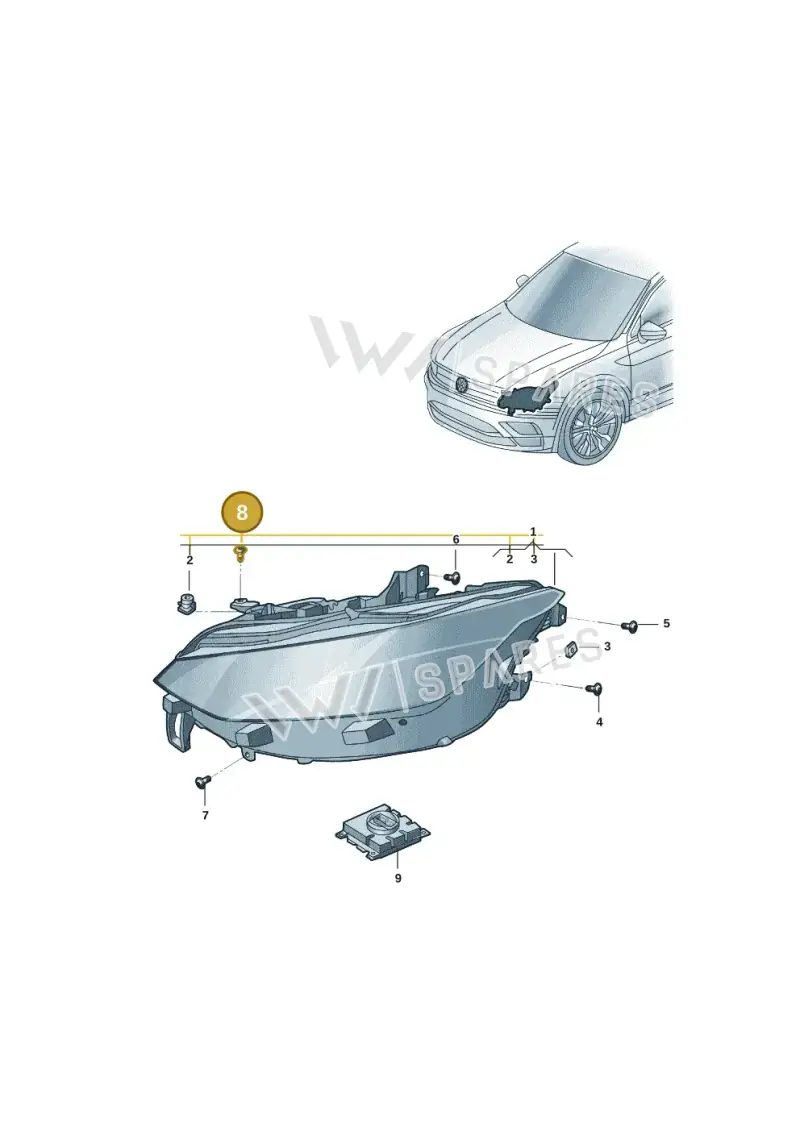 N91295301 — Volkswagen Aero saloon (2023-) diagram 14g941000, position 8