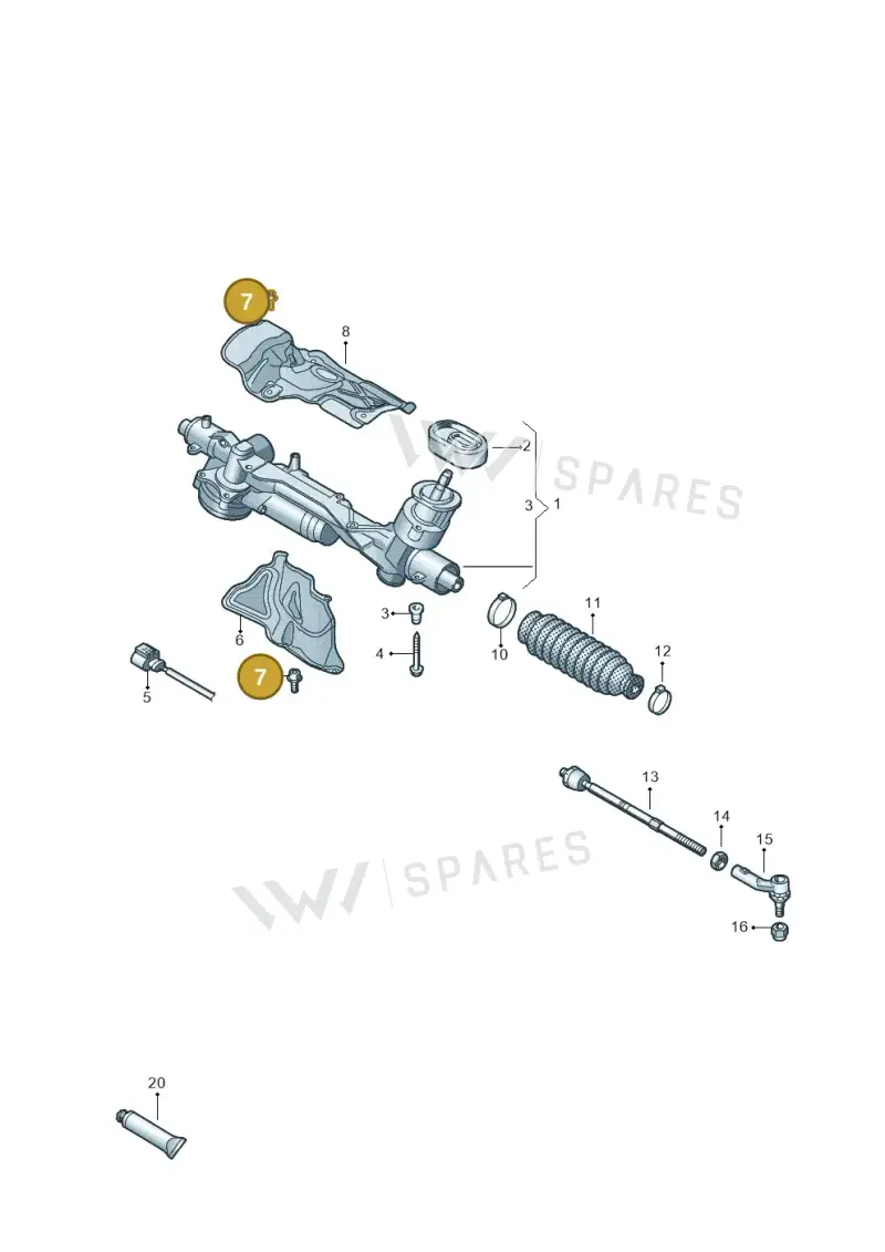 N91301101 — Volkswagen Passat estate (2023-) diagram 2gk423050, position 7
