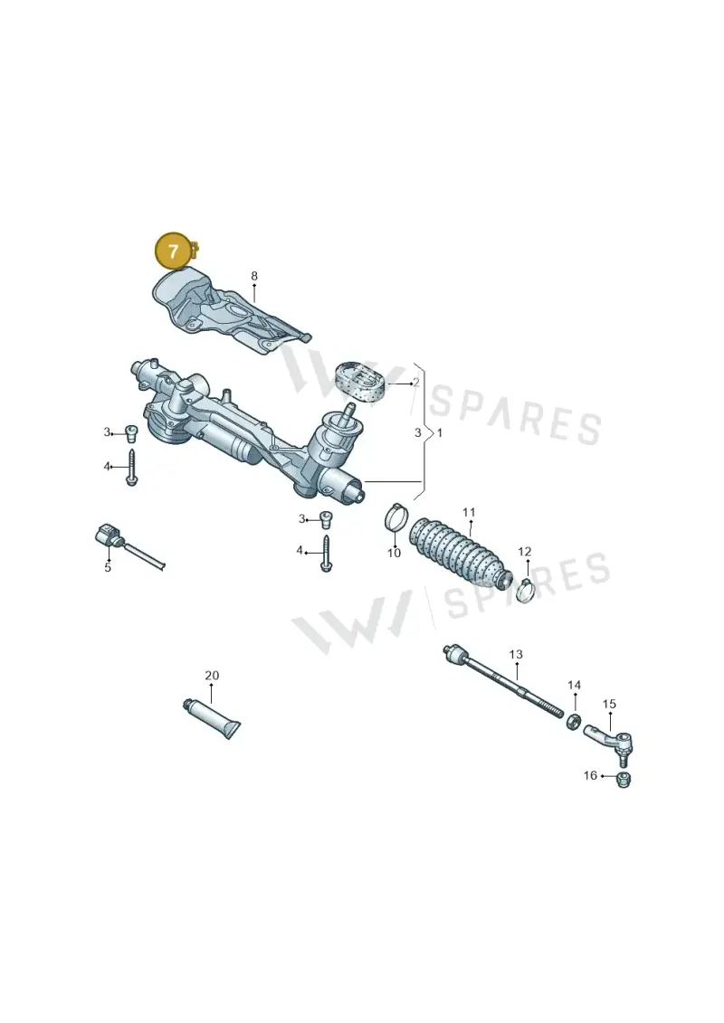 N91301101 — Volkswagen Tiguan 2.0 (2023-) diagram 780423000, position 7