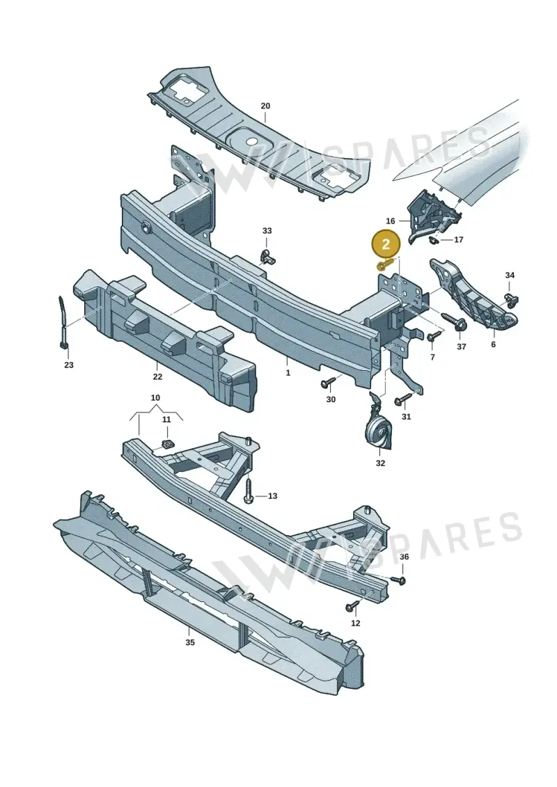 N91311801 — Audi Q6 e-tron (2023-2025) diagram f5s807000, position 2
