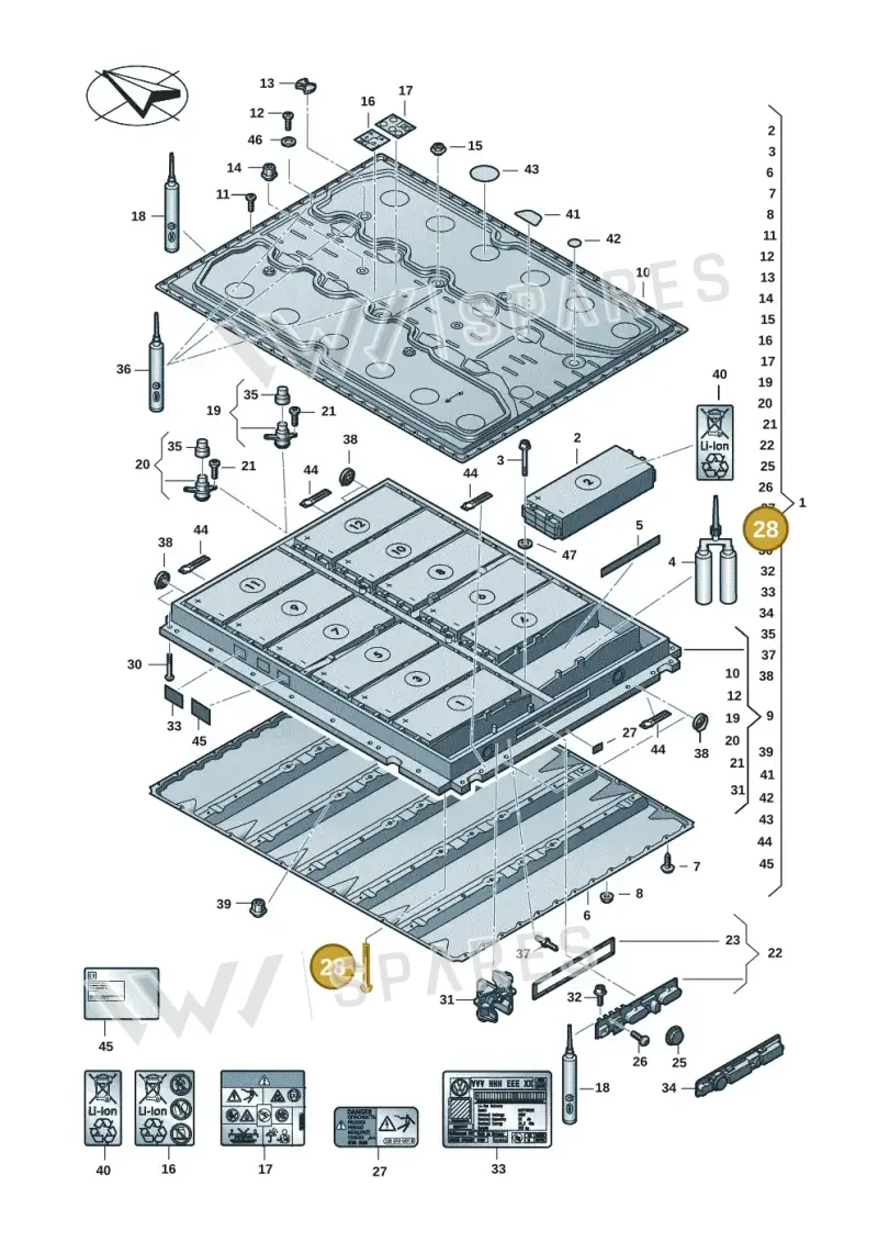 N91313201 — Volkswagen ID.7 Limousine Pro (2023-) diagram 082915053, position 28